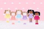 Personalized Light Purple Curly Doll for Girls