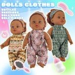 SmilessKiddo 12" Black Baby Doll with Outfits