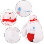 Adorable Pink and White Cat Plush Doll