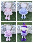 Personalized Light Purple Curly Doll for Girls