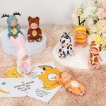 12 Mini Lifelike Baby Dolls with Cute Outfits