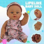 SmilessKiddo 12" Black Baby Doll with Outfits