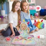 12" Unicorn Theme Baby Doll Set with Accessories