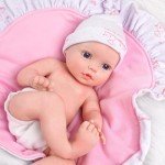 Lifelike 12" Reborn Baby Girl Doll with Smile