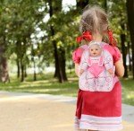Soft Body Baby Doll with Backpack Carrier