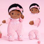 Soft Black Baby Doll - 10" Cuddle Buddy Toy