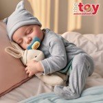 Lifelike 17-Inch Reborn Baby Doll with Feeding Kit
