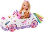 Unicorn-Themed Barbie Chelsea Doll and Car Set