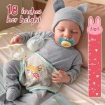 Lifelike 17-Inch Reborn Baby Doll with Feeding Kit