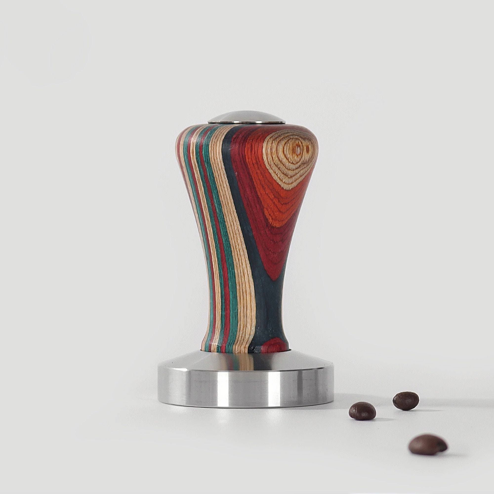 Colorful Wood Handle Espresso Tamper for Coffee Lovers