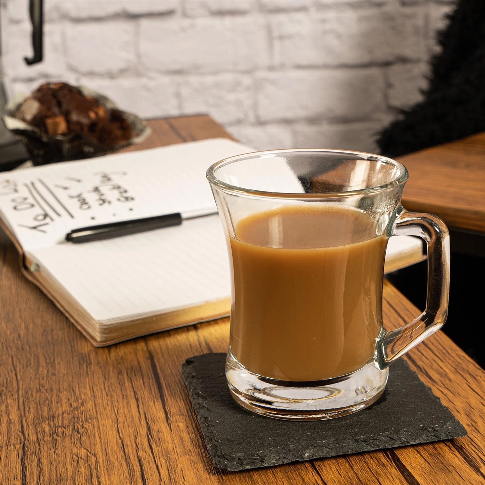 LAV Set of 6 Glass Coffee Mugs