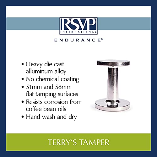 Dual-Sided Espresso Tamper in Steel and Aluminum