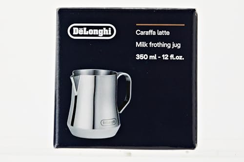 De'Longhi 350ml Milk Pitcher, Stainless Steel