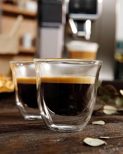 De'Longhi Double-Wall Espresso Glasses - 2 Pack