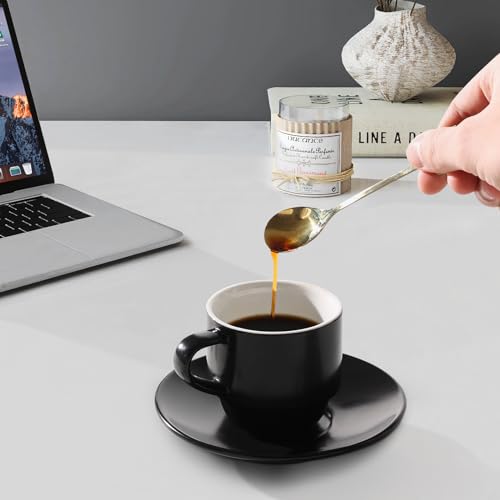 Lareina Stackable Porcelain Espresso Cups Set