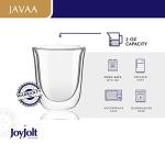 JoyJolt Double Wall Espresso Glasses - 2 Pack