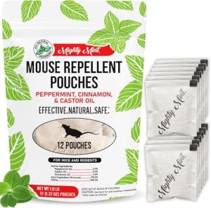 Natural Mint Mouse Repellent Pouches - 12 Count