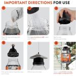 Outdoor Fly Trap 2-Pack with Dissolvable Non-Toxic Bait