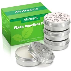 4-Pack Peppermint Oil Rodent Repellent for Engines, Garages