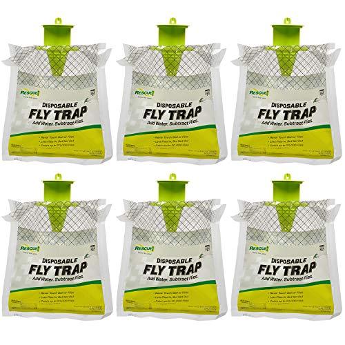 Rescue! Outdoor Disposable Fly Trap - 6 Pack