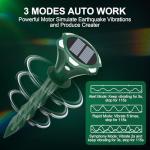 Solar Ultrasonic Mole Repellent Stakes - 4 Pack