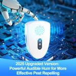 Upgraded Ultrasonic Pest Control Repellent, 6 Pack