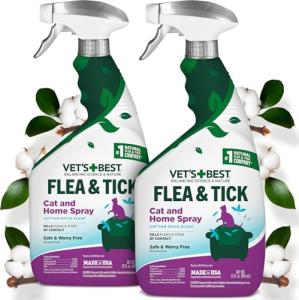 Vet's Best Cat Flea & Tick Home Spray 2-Pack