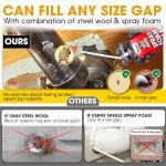 Rodent Barrier Kit with Steel Wool and Foam