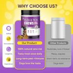 Natural Dog Flea and Tick Chews - 200 Count