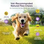 Natural Dog Flea and Tick Chews - 200 Count