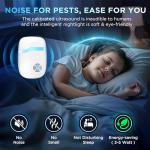 Upgraded Ultrasonic Indoor Pest Repeller (6 Pack)