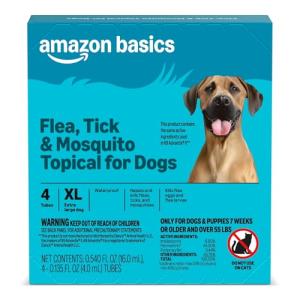 Amazon Basics Flea, Tick & Mosquito Treatment for X-Large Dogs