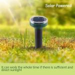 8 Pack Solar Ultrasonic Mole and Snake Repellent