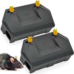 Outdoor Rat Bait Station Rodent Trap 2 Pack