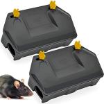 Outdoor Rat Bait Station Rodent Trap 2 Pack