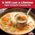 Durable Stainless Steel Soup Ladle Set - 3 Pack