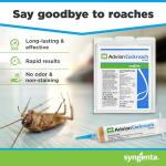 Advion Cockroach Gel Bait, 4 Tubes x 30-Grams, 1 Plunger and 2 Tips, Indoor and Outdoor Use, Roach Killer Gel for American, German and Other Major Cockroach Species (2 Pack)