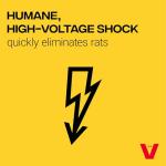 Victor M241B Indoor Electronic Rat Trap, Humane Electric Rat and Electronic Mouse Traps Indoor for Home, No Touch, No See Rat Traps