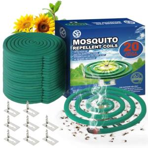 Mosquito Repellent Coils - 16 Coils with Stands