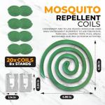 Mosquito Repellent Coils - 16 Coils with Stands