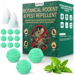 Peppermint Oil Rodent Repellent Moth Balls - 14 pcs