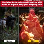 X-PEST Solar Animal Repeller with Flashing Red Lights