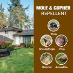Mole, Gopher, Vole & Groundhog Repellent 8P
