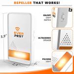 Ultrasonic Pest Repeller - 2 Pack for Home