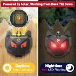 X-PEST Solar Animal Repeller with Flashing Red Lights