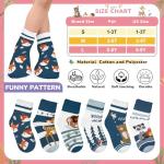 Cute Animal Socks for Toddlers - 6 Pack