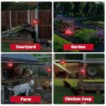 X-PEST Solar Animal Repeller with Flashing Red Lights