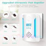 BOZFLY Ultrasonic Pest & Insect Repeller, Upgraded Indoor Ultrasonic Repellent for Mosquitoes, Roaches, Flies, Mouse, Geckos, Spiders, Electronic Plug in Pest Control, 2 Mode Switching - White (6)