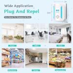 BOZFLY Ultrasonic Pest & Insect Repeller, Upgraded Indoor Ultrasonic Repellent for Mosquitoes, Roaches, Flies, Mouse, Geckos, Spiders, Electronic Plug in Pest Control, 2 Mode Switching - White (6)