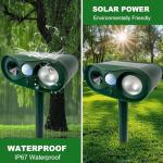 Solar Ultrasonic Animal Repellent with Motion Sensor